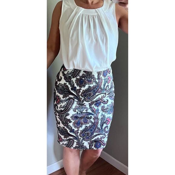 ST JOHN Sleeveless Blouse/Tank Top/Shell in Bianco White color Size Medium - Picture 6 of 17